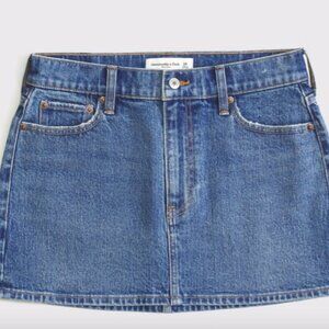 Abercrombie Mid Rise Denim Mini Skirt